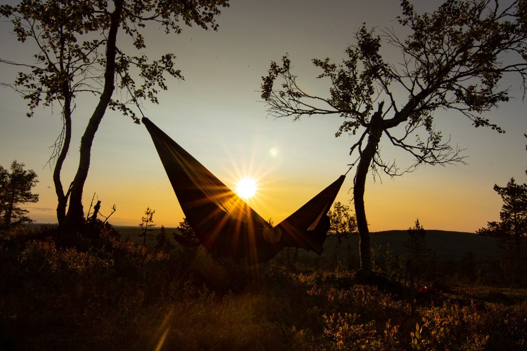Journal Blog Hammock Midnight Sun Kleine Gruppenreisen Lappland